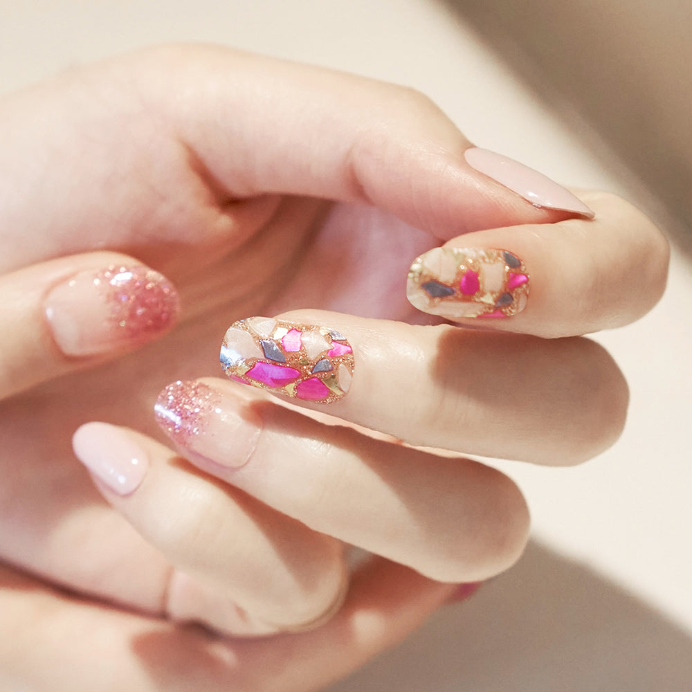 ÉDGEU16 Pink Sun Catcher | Gel Nail Sticker