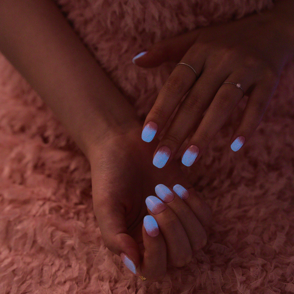ÉDGEU16 Romantic Neon Glow | Gel Nail Sticker