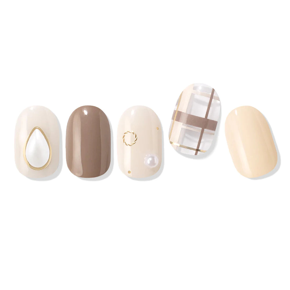 ÉDGEU16 Pearl Locket | Gel Nail Sticker