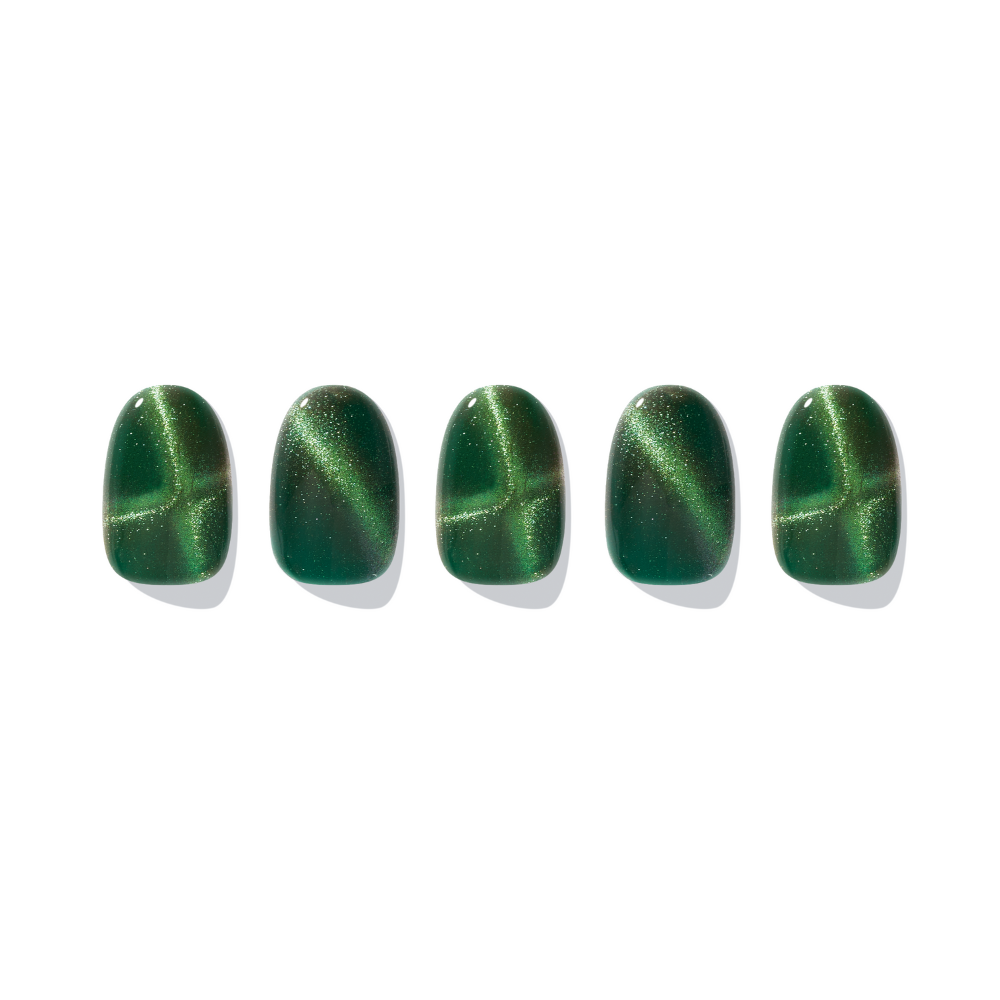 ÉDGEU16 Cross Green Magnet | Gel Nail Sticker