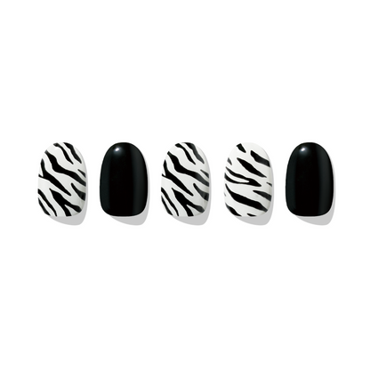 ÉDGEU16 Zebra Neon Glow | Gel Nail Sticker