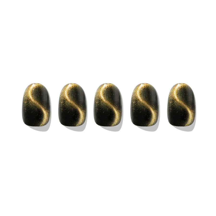 ÉDGEU16 Wave Gold Magnet | Gel Nail Sticker