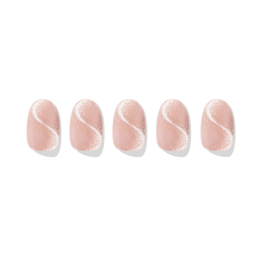 ÉDGEU16 Wave Pink Magnet | Gel Nail Sticker