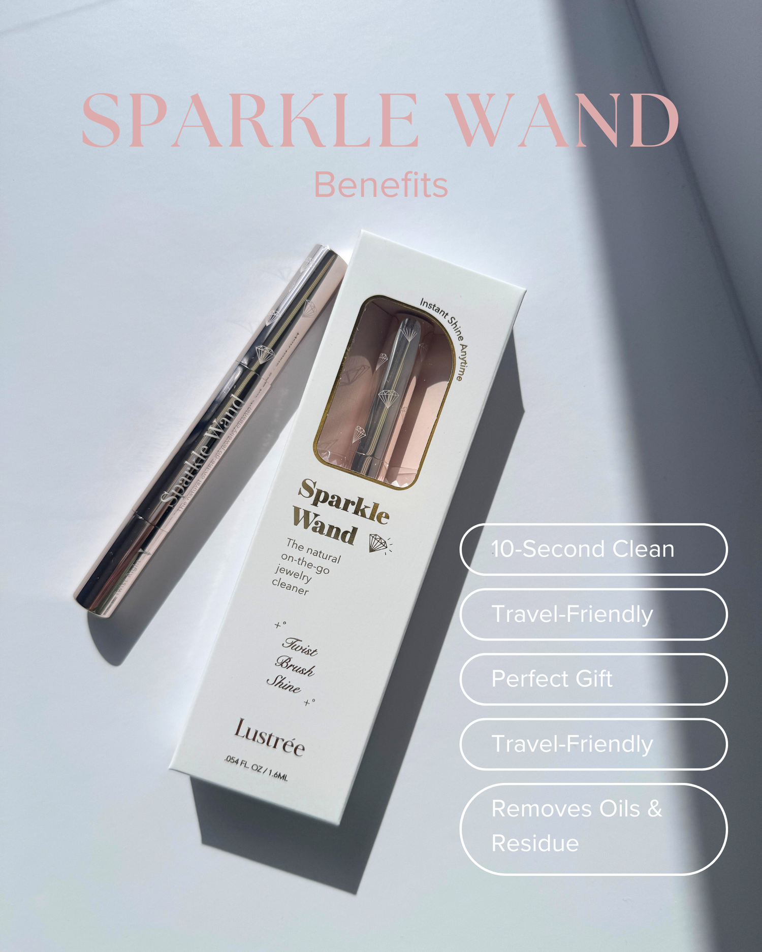 Sparkle Wand : On-the-Go Jewelry Cleaning Pen