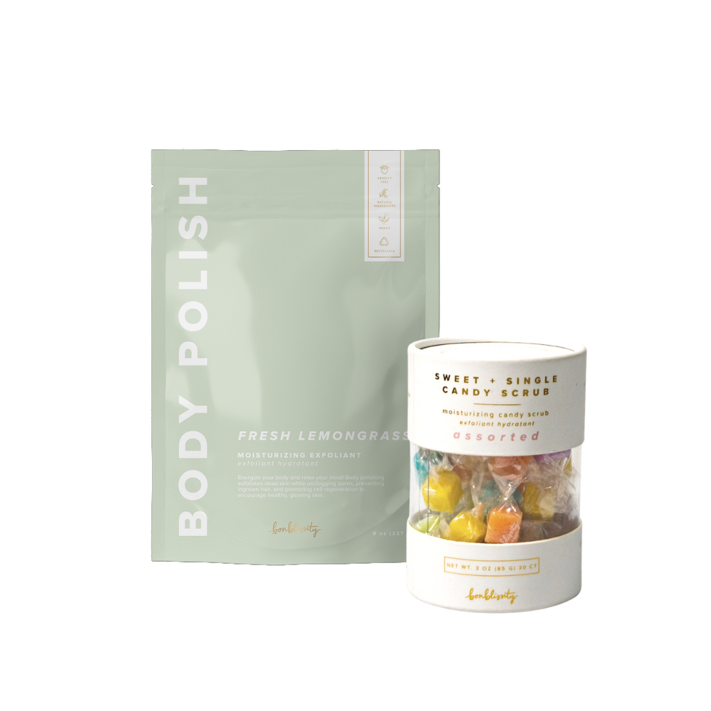 
            
                Load image into Gallery viewer, Gift Set Idea: Assorted Scents Candy Scrub + Body Polish Bundle + Gift Bag included
            
        